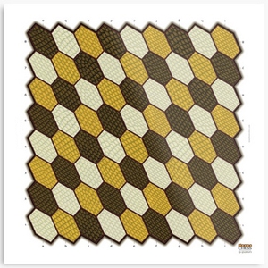 Hexes 9-pawn chess board printed on metal